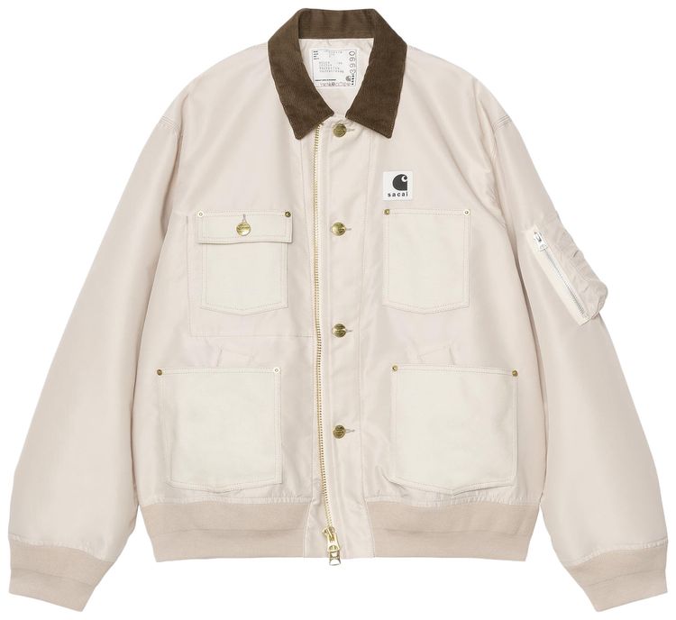 Sacai x Carhartt WIP Suiting x Duck Blouson Ivory