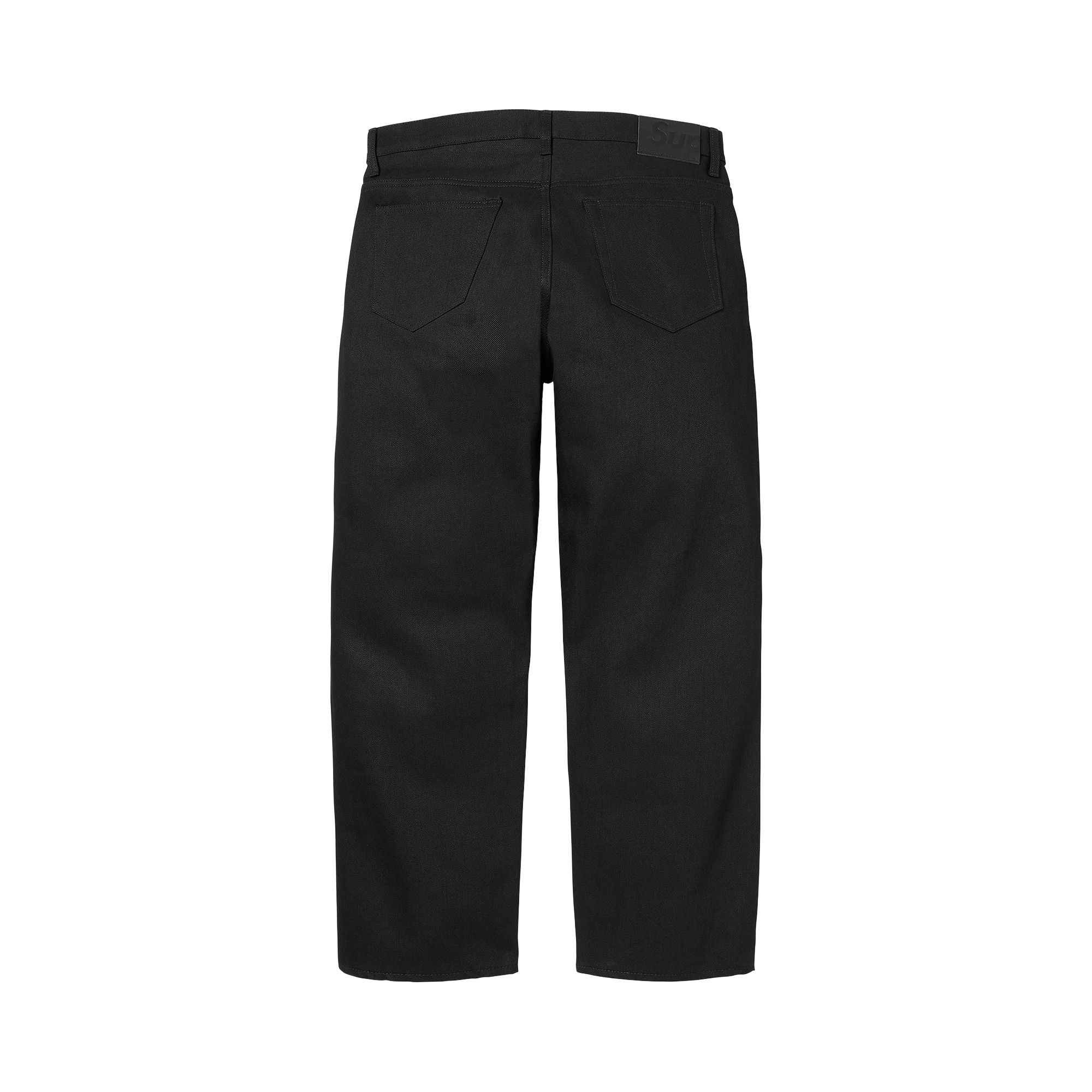 Buy Supreme Rigid Loose Fit Selvedge Jean 'Rigid Black' - SS26P62