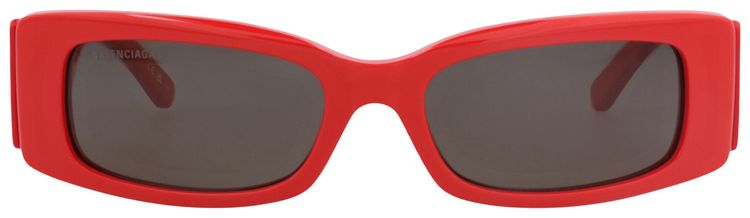 Balenciaga Square Frame Recycled Acetate Sunglasses RedGrey