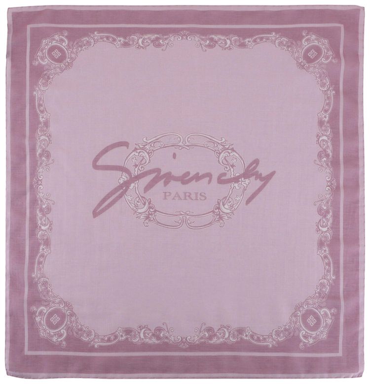Givenchy Small Baroque Print Scarf Pink