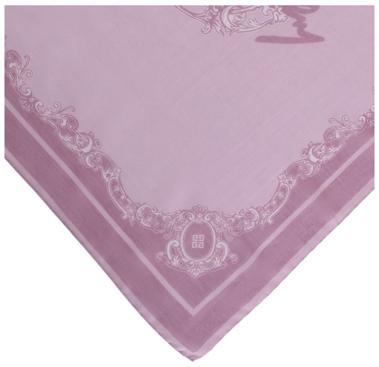 Givenchy Small Baroque Print Scarf Pink