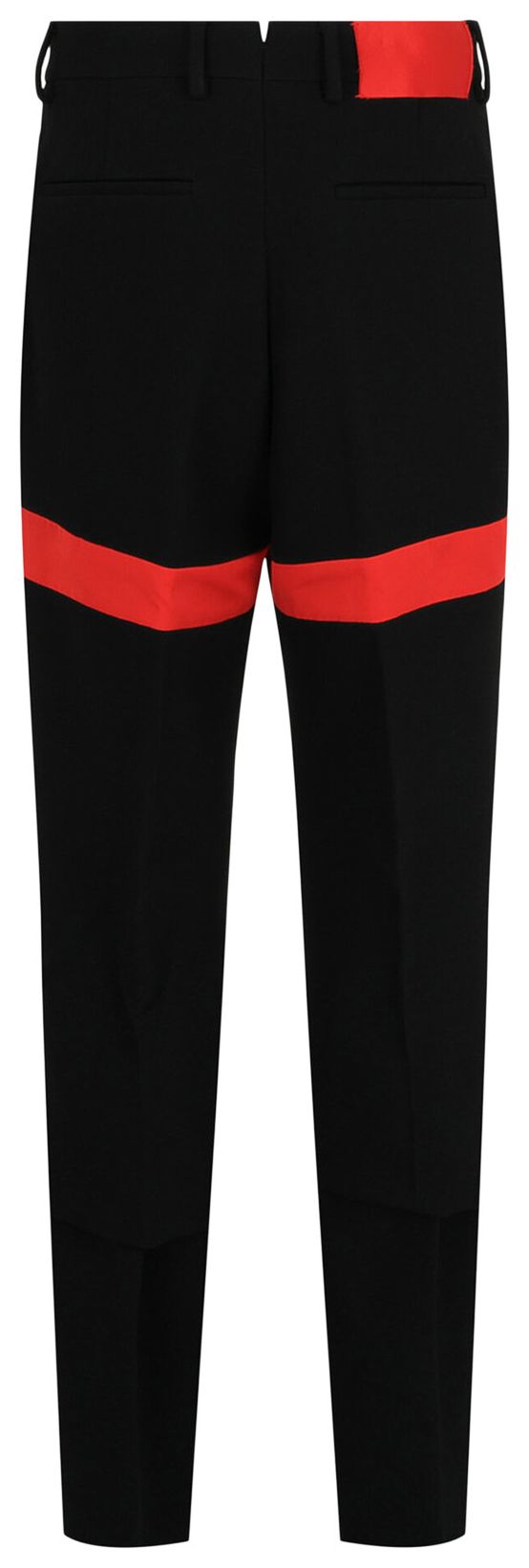 Ferragamo Satin Striped Pants Black