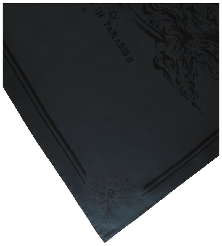 Givenchy Unicorn Print Scarf CharcoalBlack