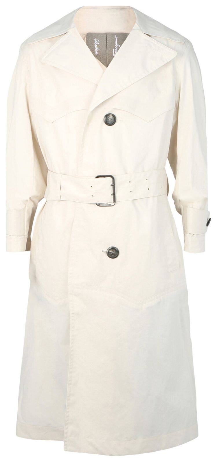 Ferragamo Cotton Trench Coat White