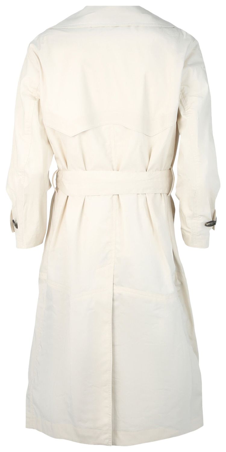 Ferragamo Cotton Trench Coat White