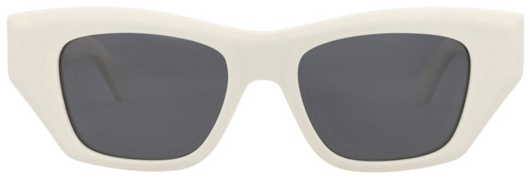 Alaia Square Frame Recycled Acetate Sunglasses WhiteGrey