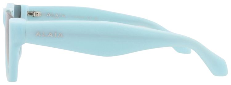 Alaia Square Frame Recycled Acetate Sunglasses Light BlueGrey