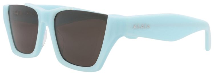 Alaia Square Frame Recycled Acetate Sunglasses Light BlueGrey