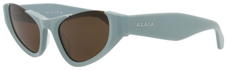 Alaia Cat Eye Frame Recycled Acetate Sunglasses Light BlueBrown