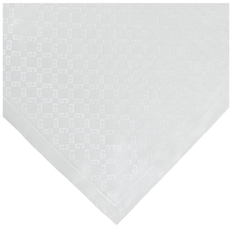 Givenchy 4G Monogram Pocket Square White