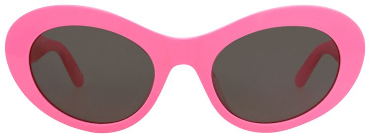 Balenciaga Round Frame Recycled Acetate Sunglasses PinkGrey
