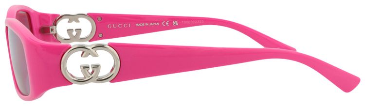 Gucci Square Frame Injection Sunglasses FuchsiaPink