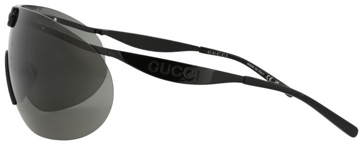 Gucci Shield Frame Metal Sunglasses BlackGrey