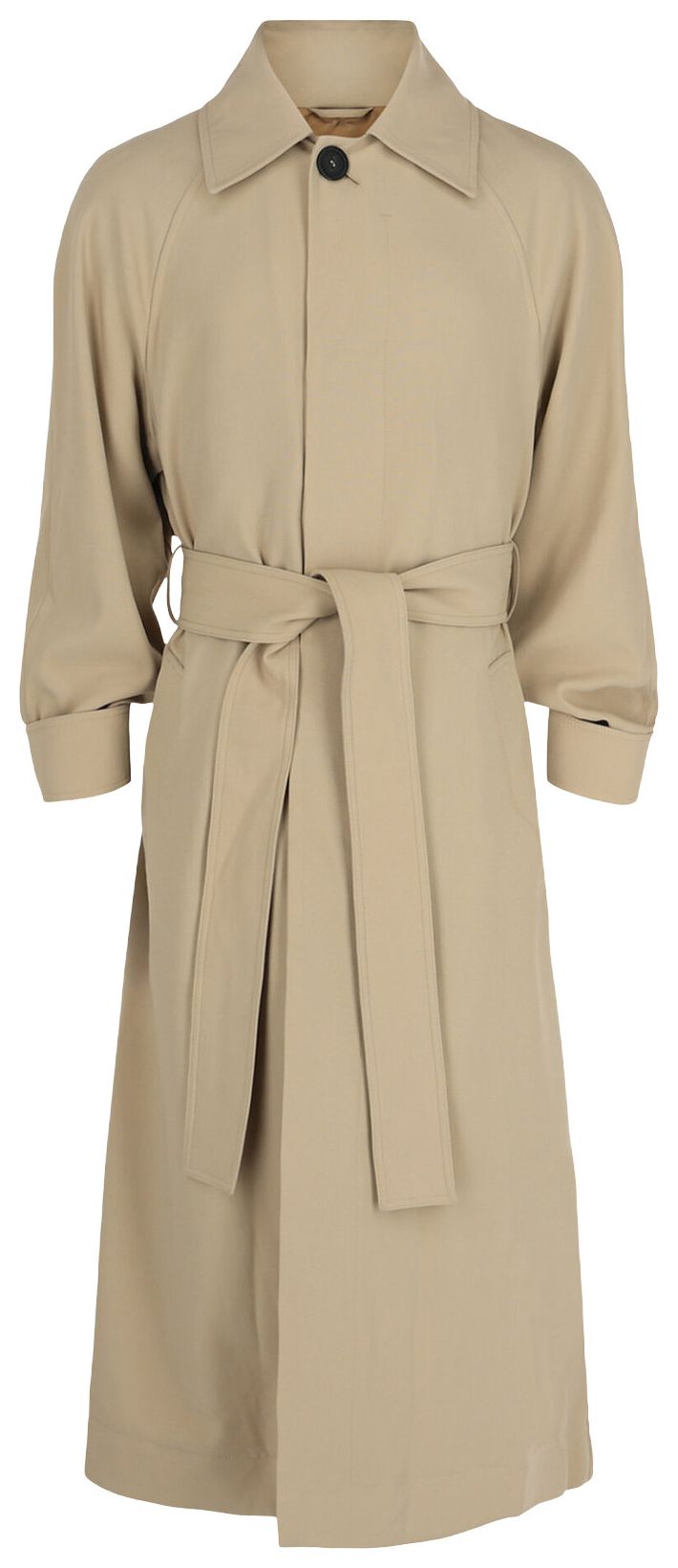 Ferragamo Wool Trench Coat Nude
