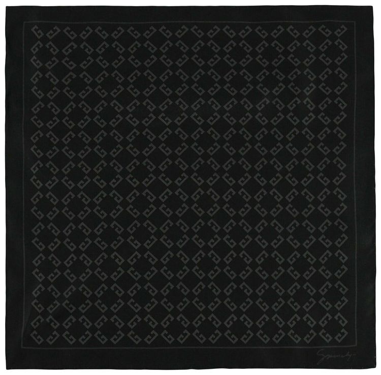 Givenchy 4G Monogram Pocket Square Black