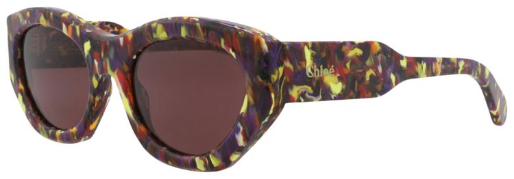 Chloe Cat Eye Frame Recycled Acetate Sunglasses Violet