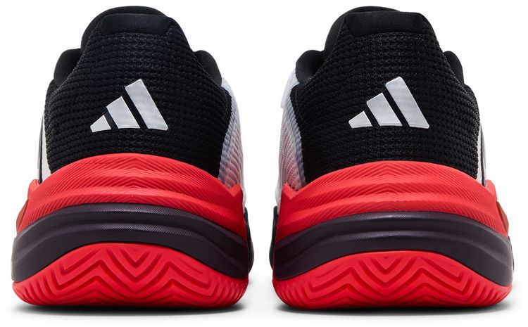 adidas Barricade 13 White Black Lucid Red