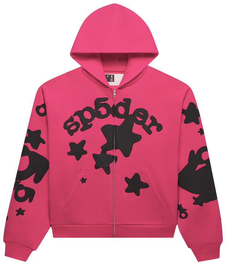 Sp5der Beluga Zip Up Pink