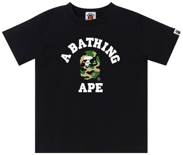 BAPE Abc Camo College Tee Black Green