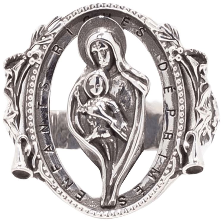 Enfants Riches Deprimes Mother And Child Ring Silver
