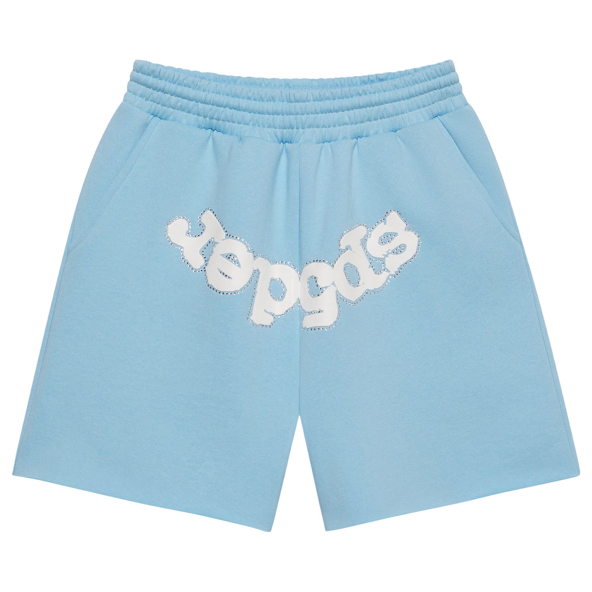 Buy Sp5der OG Web Sweatshort 'Sky Blue' - SH011SS26SKB | GOAT