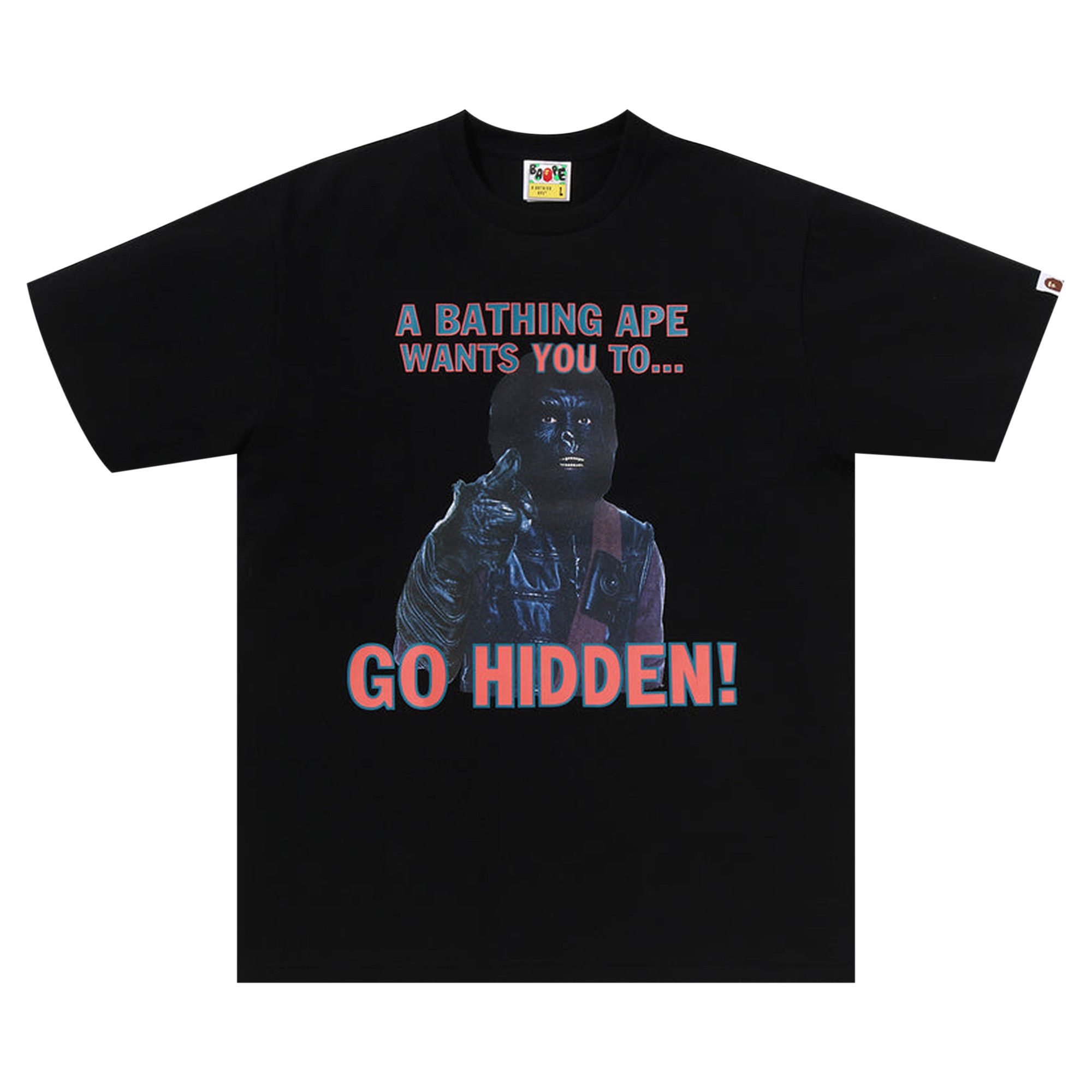 A BATHING APE GO HIDDEN Tシャツ Buy BAPE x Hidden Go Hidden Tee 'Black' - 1M23 110 902 BLACK | GOAT