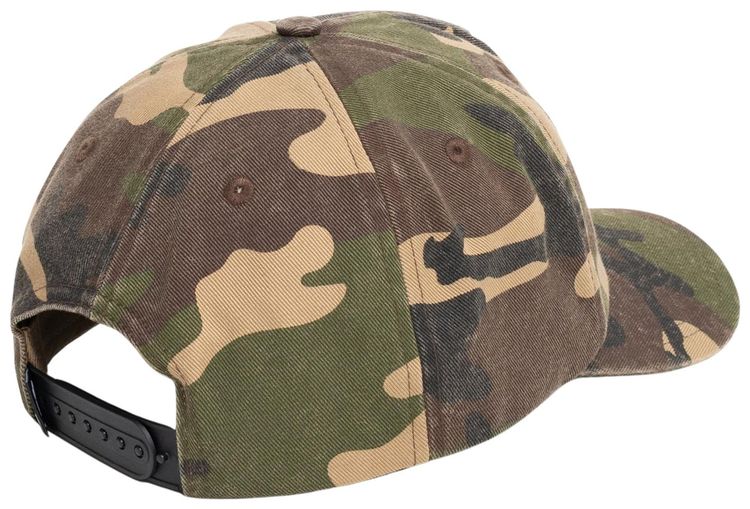 Stussy Mid Depth Big Stock Snapback Woodland Camo