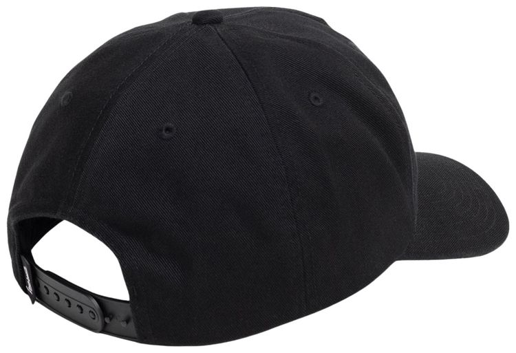 Stussy Mid Depth Big Stock Snapback Shadow Black