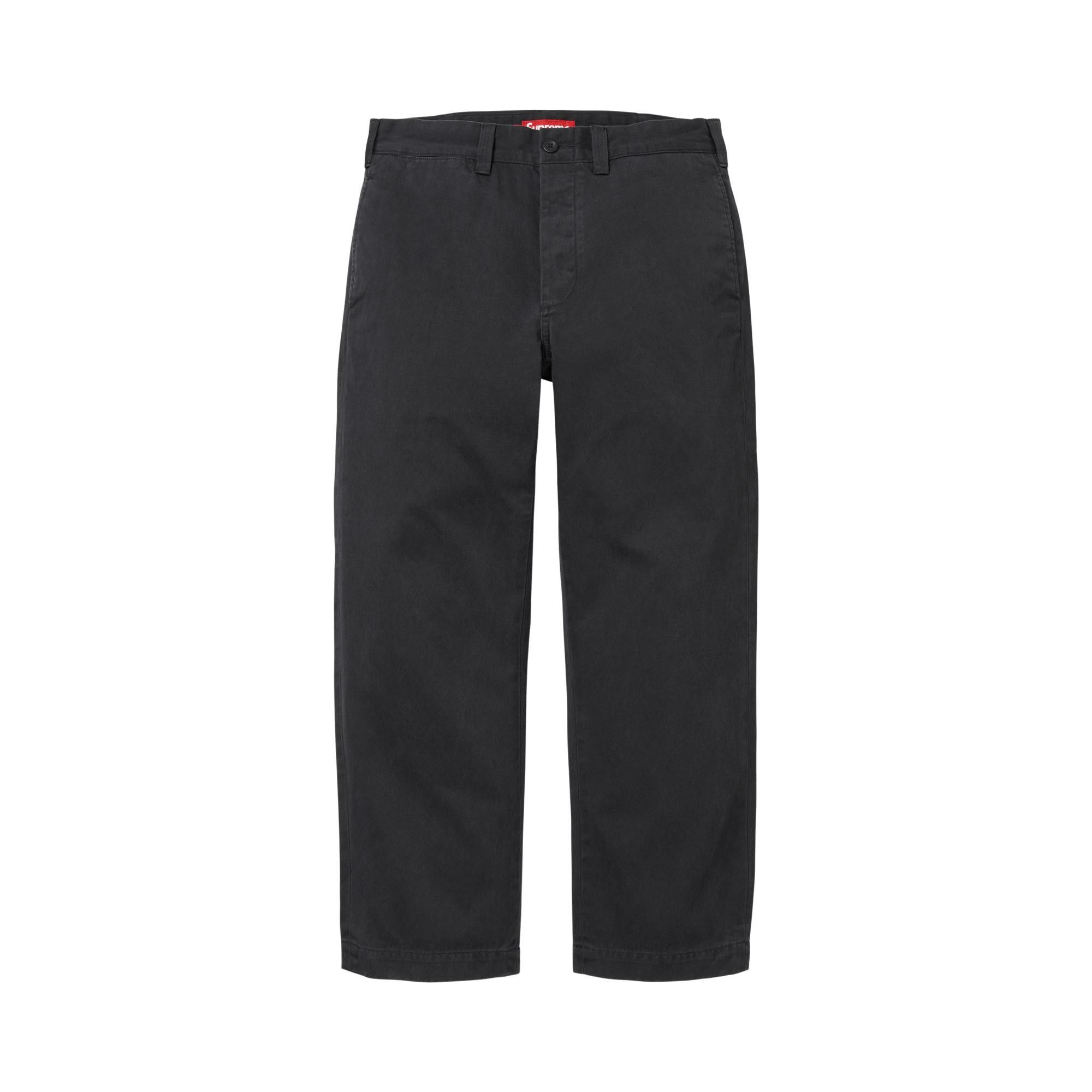 Buy Supreme Chino Pant 'Black' - SS26P49 BLACK | GOAT