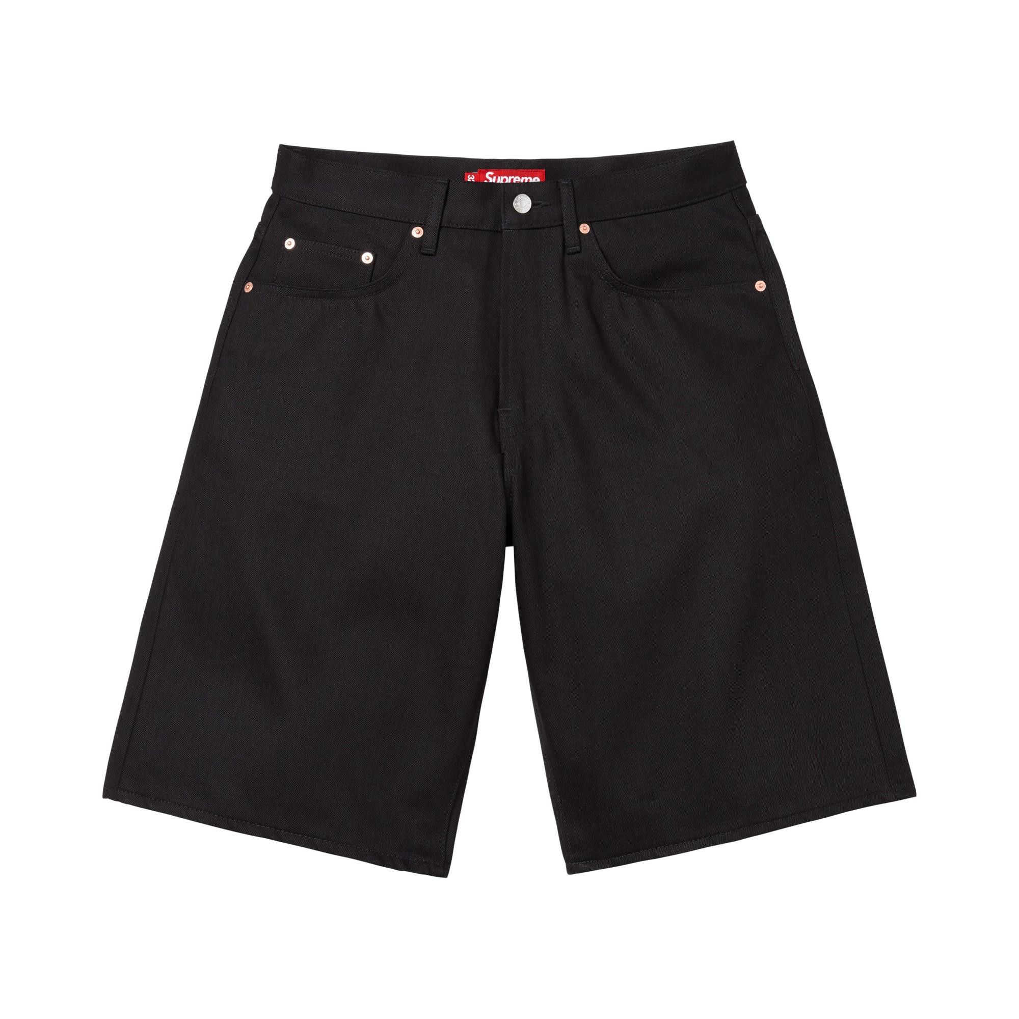 Buy Supreme Baggy Selvedge Denim Short 'Rigid Black' - SS26SH2
