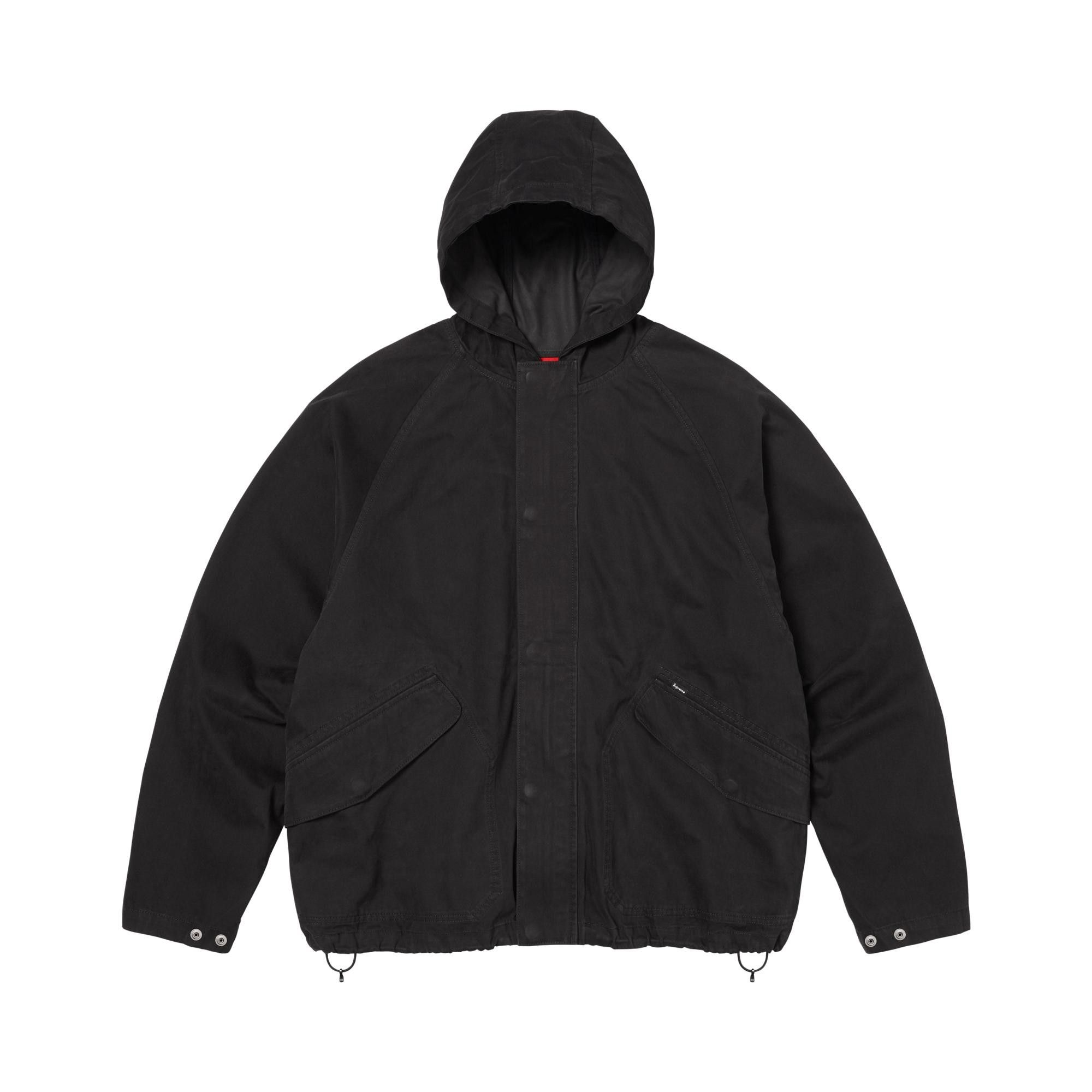 Buy Supreme Hooded Raglan Jacket 'Black' - SS26J56 BLACK | GOAT UK