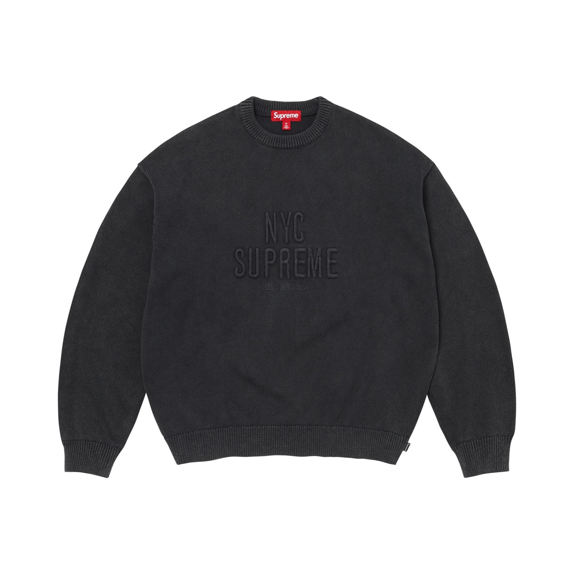 Supreme ジェイミーニードニットセーターＭ Supreme(シュプリーム) Jamie Reid Fuck All Sweater ブラック サイズ