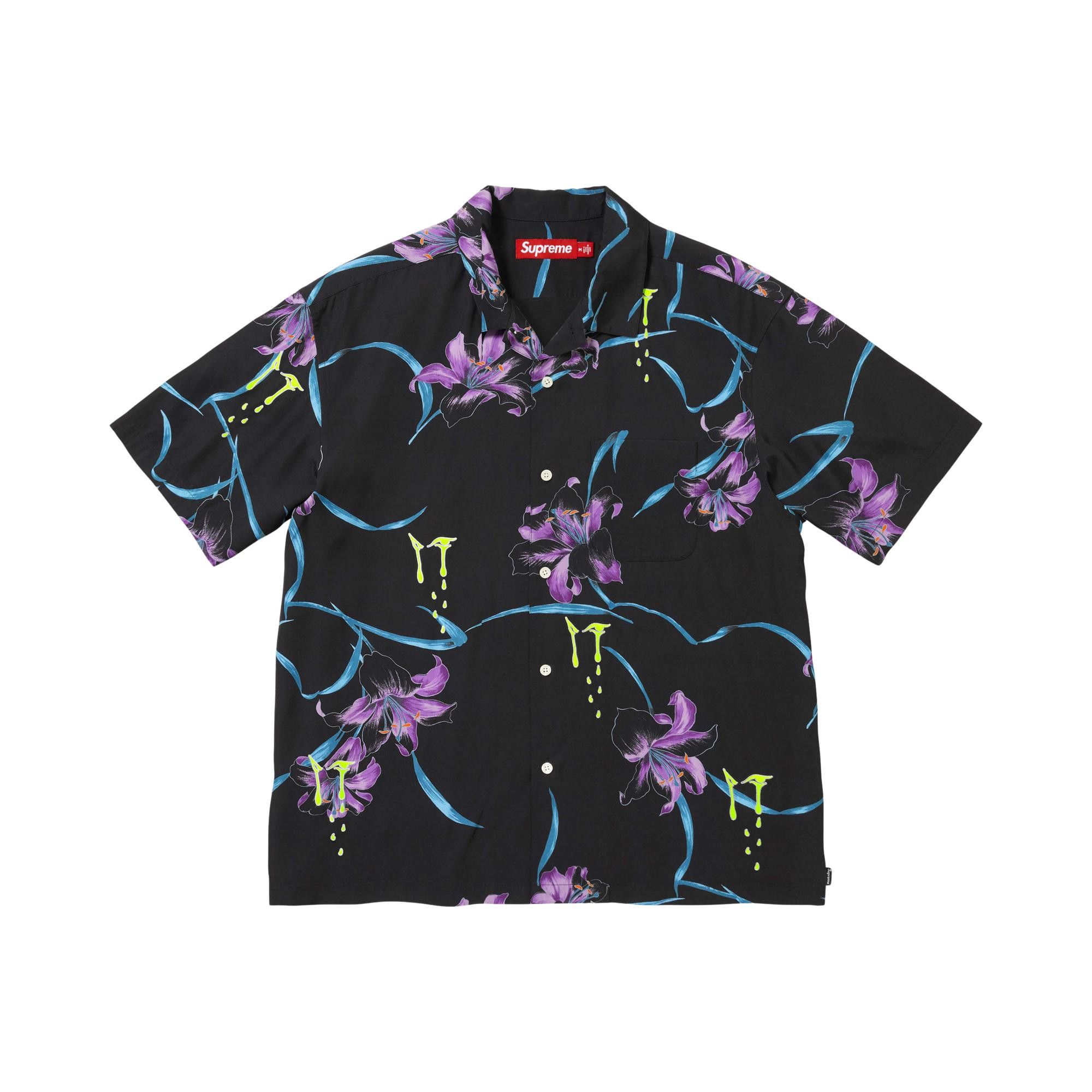 ガ*ル様 Supreme AOI Lilies S/S Shirt Black Buy Supreme Aoi Lilies Short-Sleeve Shirt 'Black' - SS26S16 BLACK