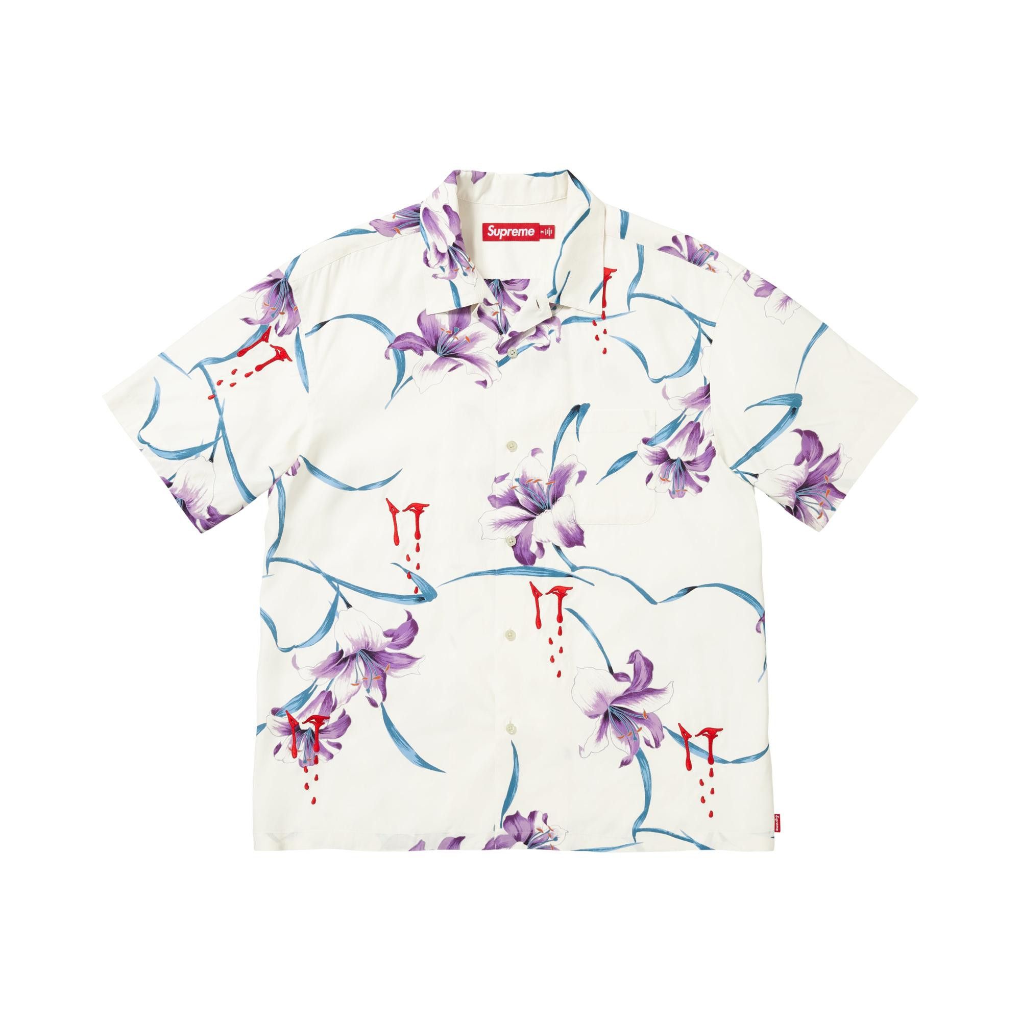 新品未開封【白・XXL】AOI Lilies S/S Shirt supreme Buy Supreme Aoi Lilies Short-Sleeve Shirt 'White' - SS26S16 WHITE
