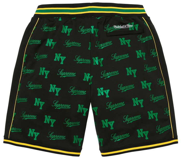 Supreme x Mitchell  Ness Monogram Short Black