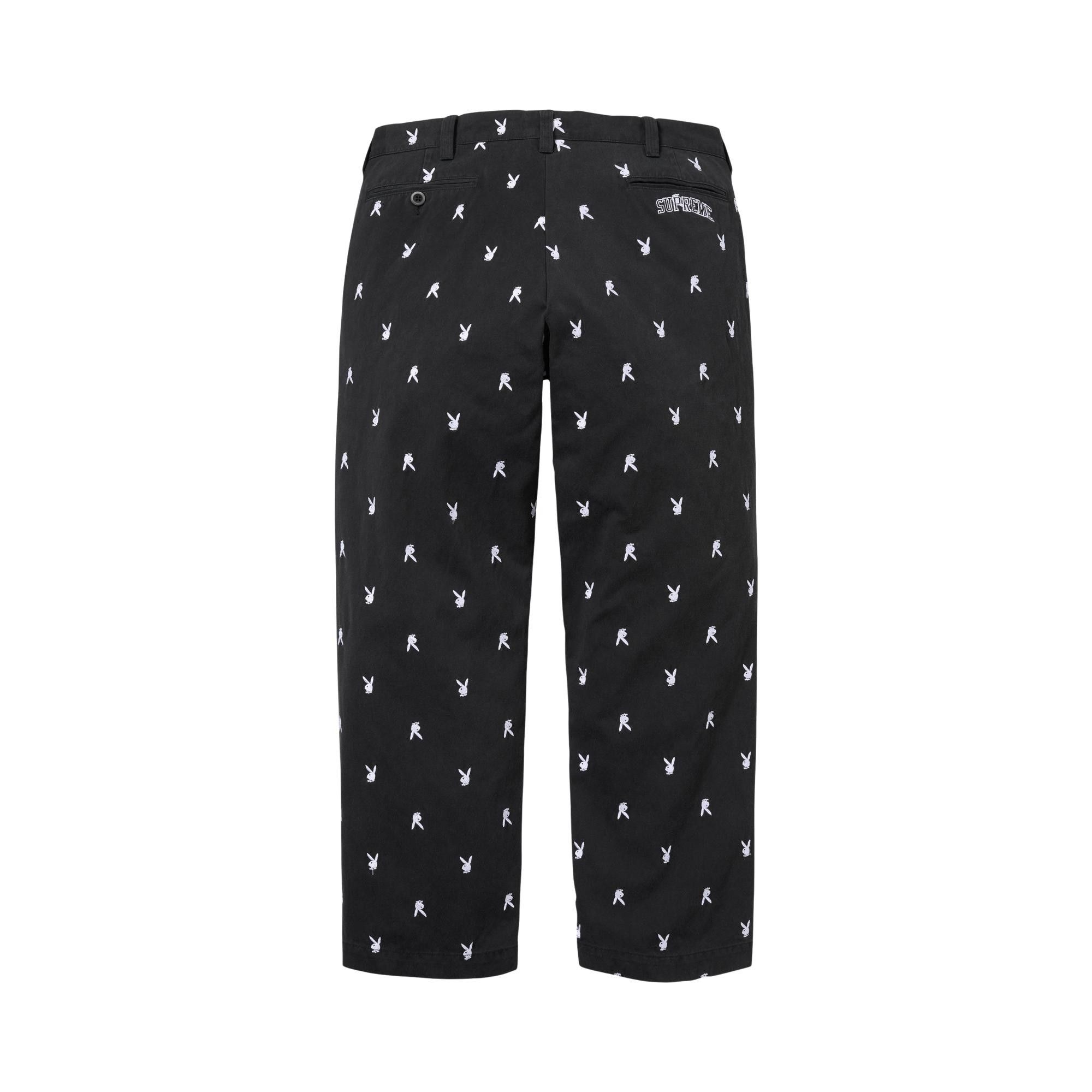 Buy Supreme Chino Pant 'Black Playboy' - SS26P49B BLACK PLAYBOY | GOAT