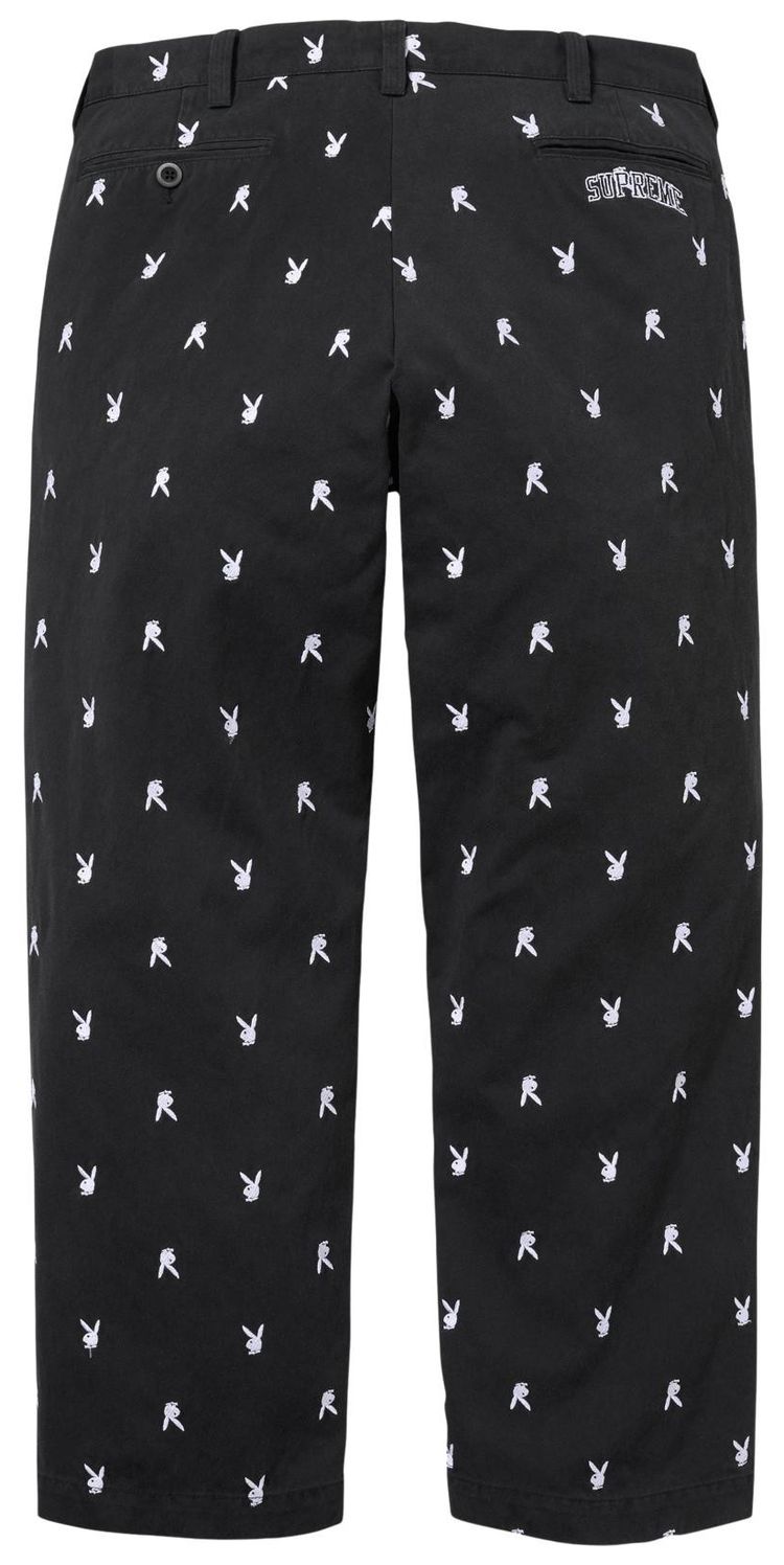 Supreme Chino Pant Black Playboy