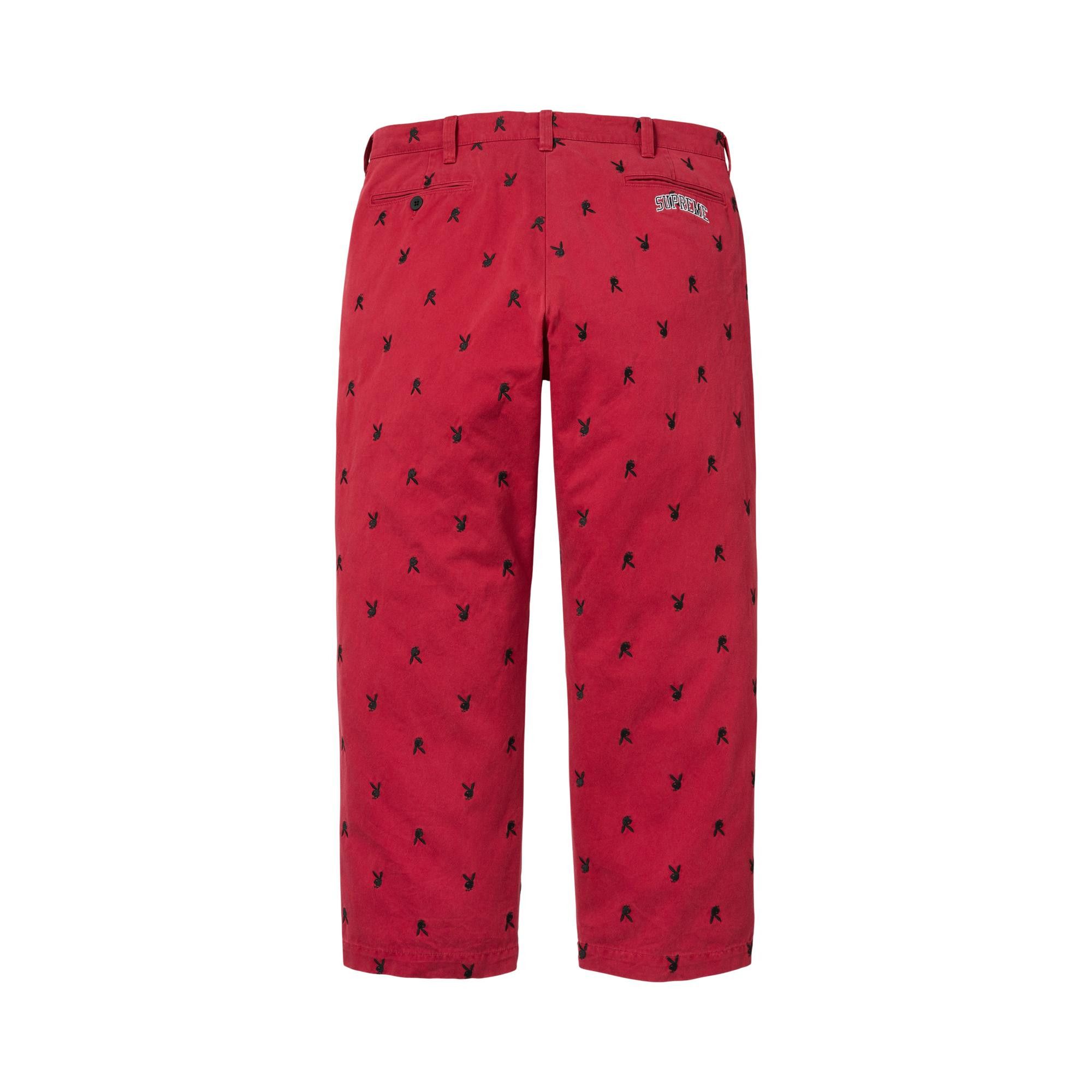 Buy Supreme Chino Pant 'Red Playboy' - SS26P49B RED PLAYBOY | GOAT