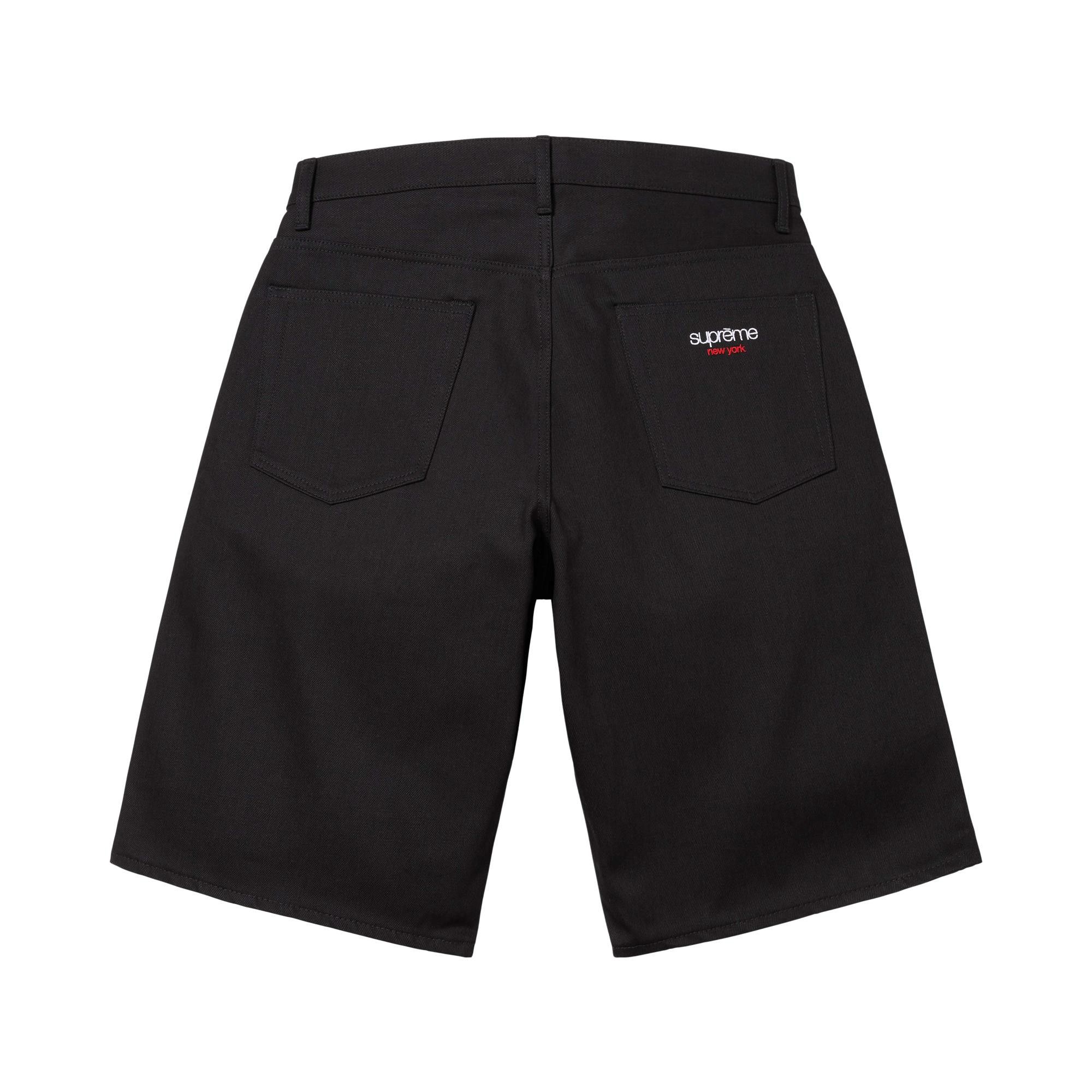 Buy Supreme Baggy Selvedge Denim Short 'Rigid Black' - SS26SH2