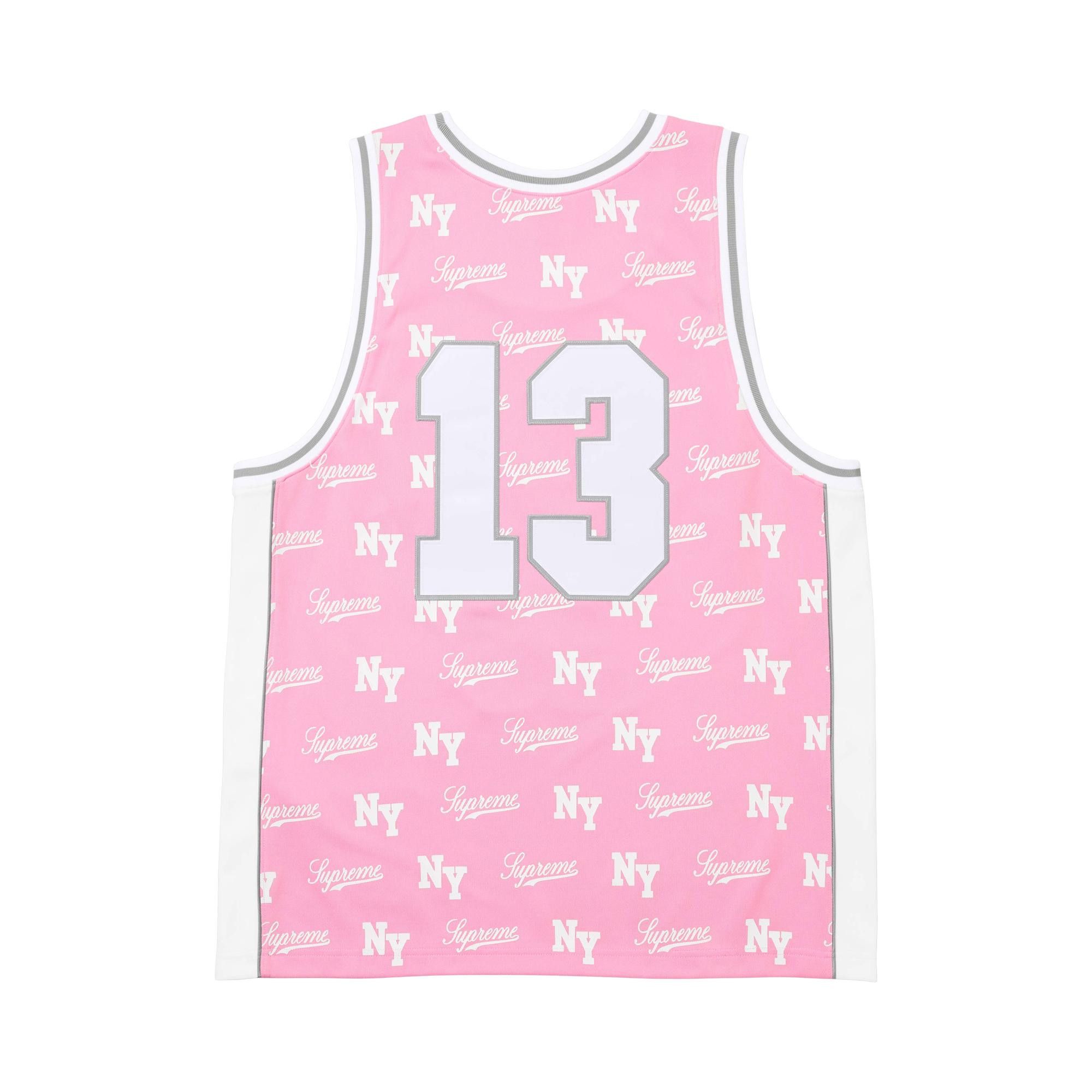 Buy Supreme x Mitchell & Ness Monogram Jersey 'Pink' - SS26KN21