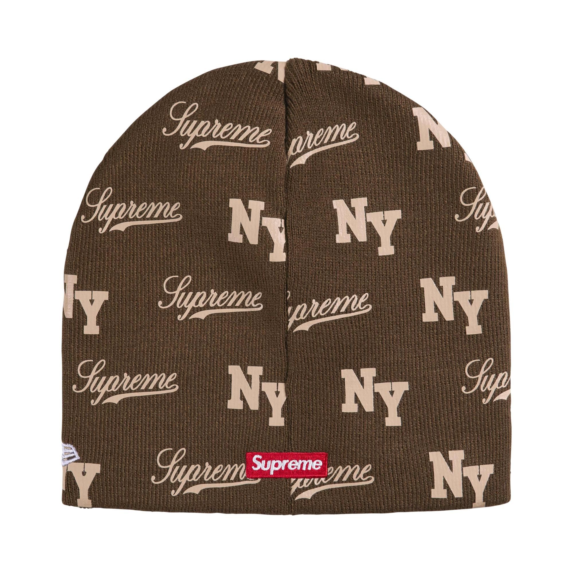 Buy Supreme New Era Monogram Beanie 'Brown' - SS26BN19 BROWN | GOAT