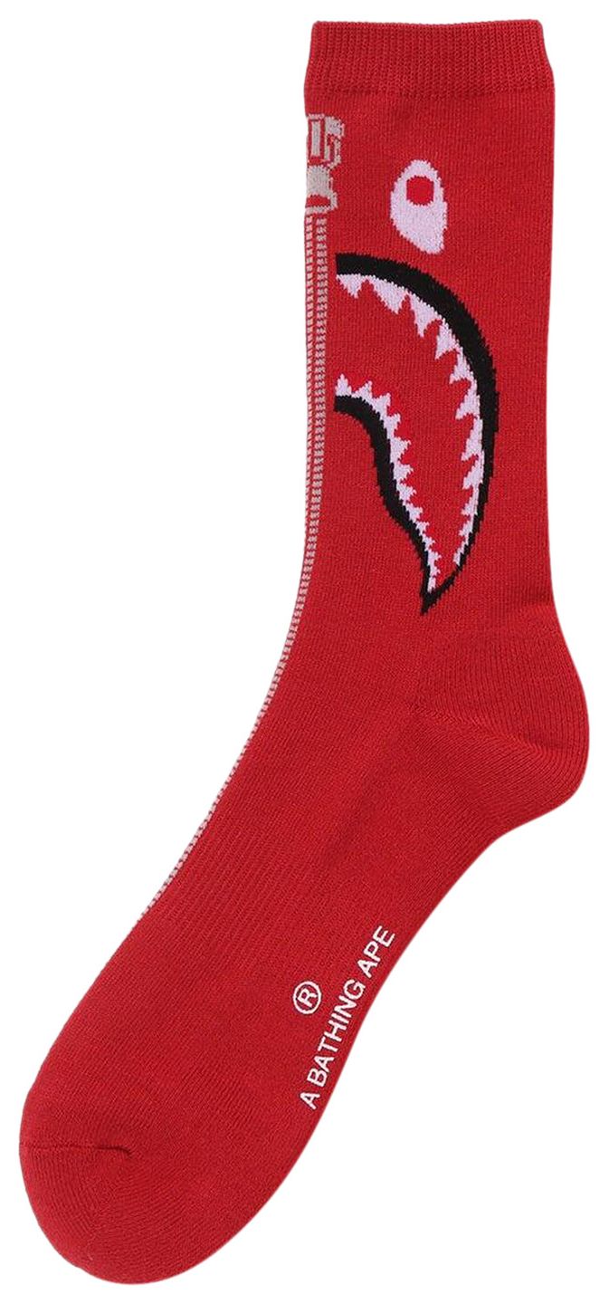 BAPE Jacquard Socks Red