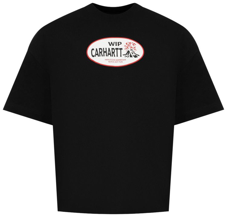 Carhartt WIP Short Sleeve Harlequin BBQ T Shirt Black