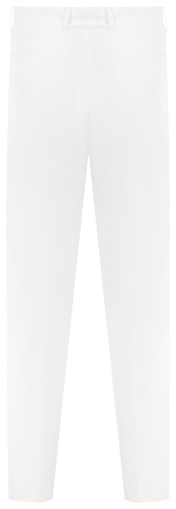 Auralee Garment Dyed Finx Shuttle Weather One Tuck Slacks White
