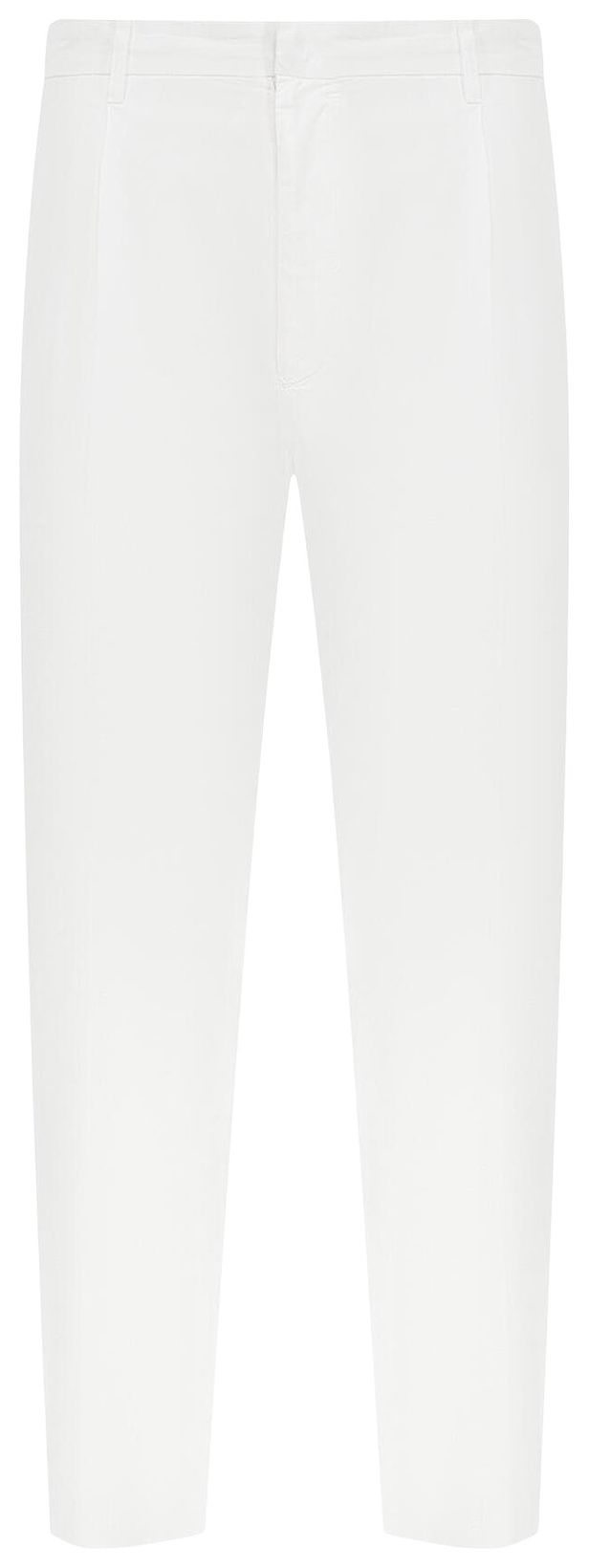Auralee Garment Dyed Finx Shuttle Weather One Tuck Slacks White