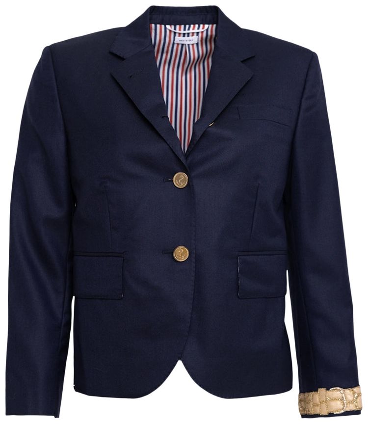 Thom Browne 120s Twill High Armhole Sport Coat Fit 3 Navy