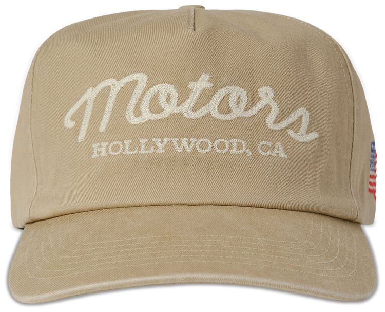 Cherry LA Motors 5 Panel Hat Desert Tan