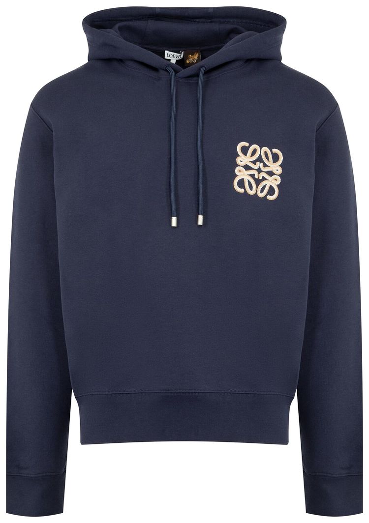 Loewe Hoodie Navy Blue