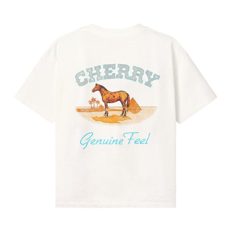 Cherry LA Palamino Classic Pocket T Shirt Vintage WhiteBrown