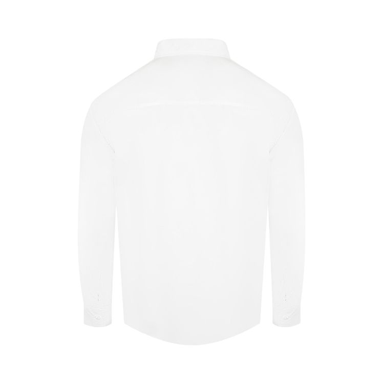 Auralee Garment Dyed Finx Shuttle Weather Shirt White